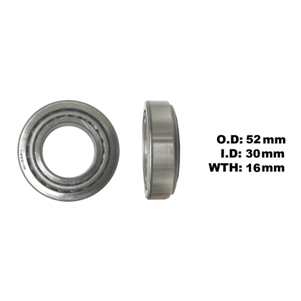 Tourmax Steering taper bearing 30 x 52 x 16
